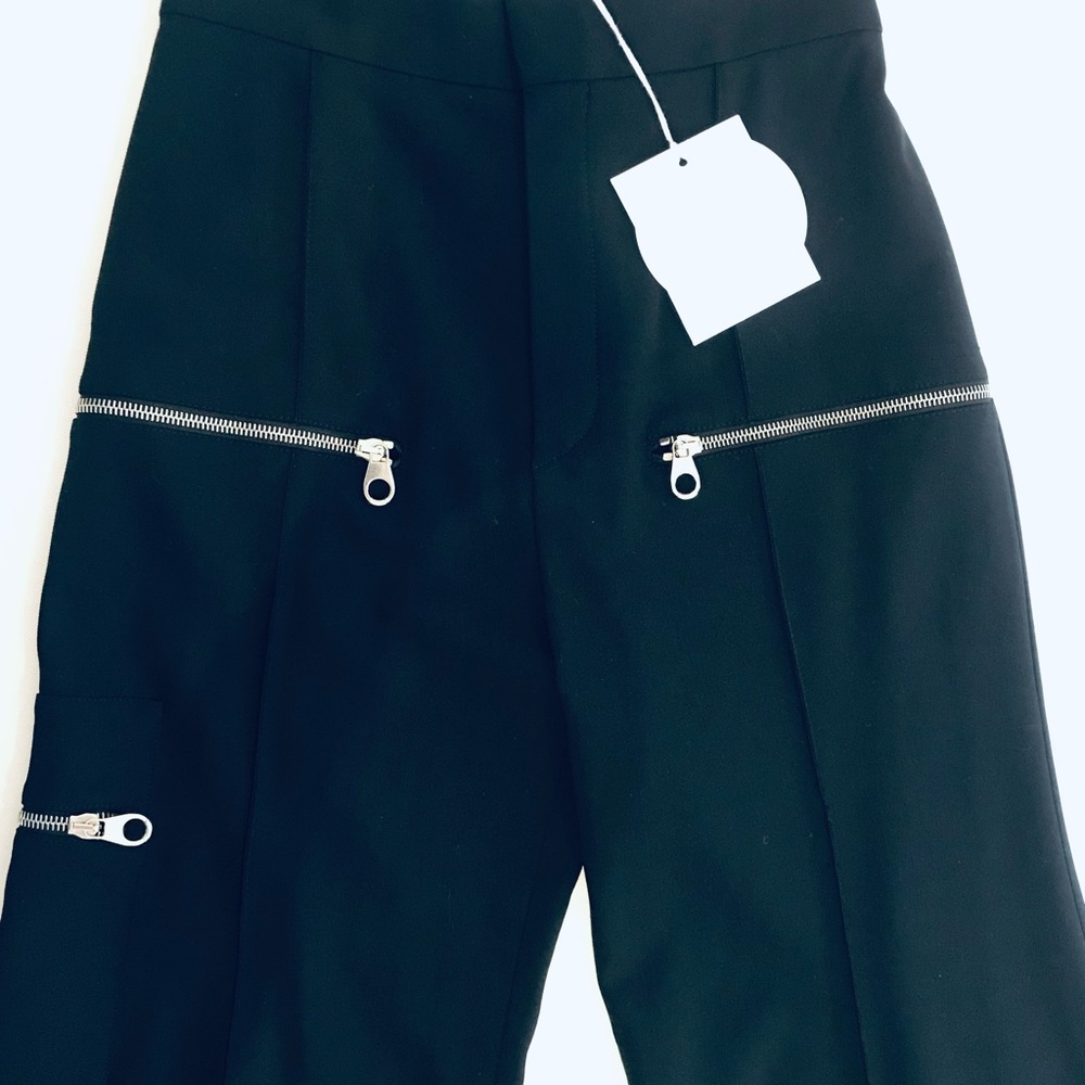 Chloé Black Pants with Zipper Details